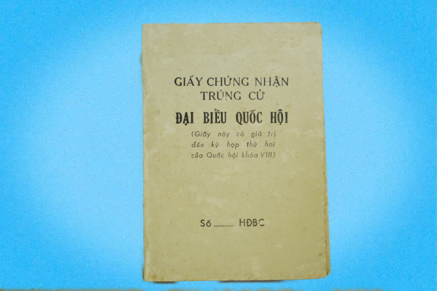 Giấy chứng nhận trúng cử Đại biểu Quốc hội