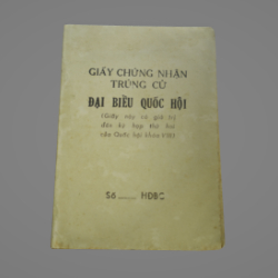 Giấy chứng nhận trúng cử Đại biểu Quốc hội